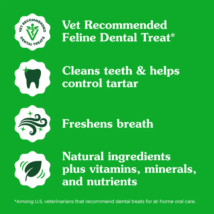 FELINE GREENIES Adult Natural Dental Care Cat Treats, Catnip Flavor, 4.6 oz. Pouch - Image 6