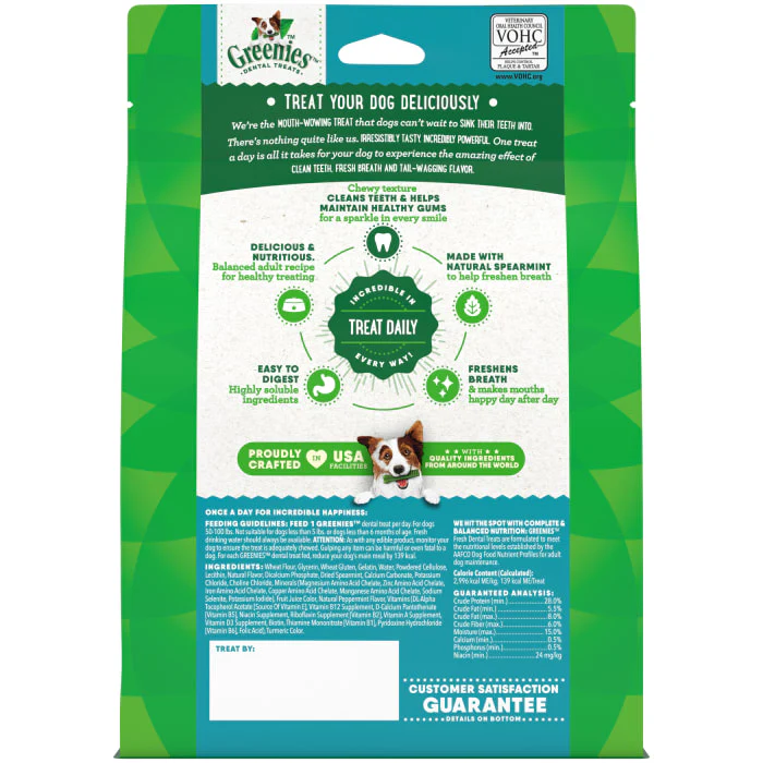 GREENIES Large Natural Dog Dental Care Chews Oral Health Dog Treats Fresh Flavor, 12 oz. Pack (8 Treats) - Image 3