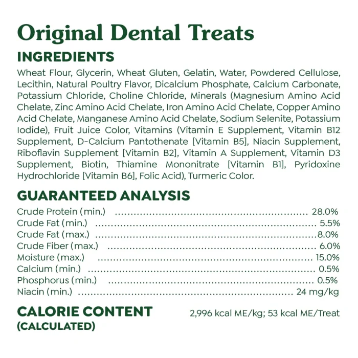 GREENIES Original TEENIE Natural Dog Dental Treats, 3 oz. Pack (11 Treats) - Image 8