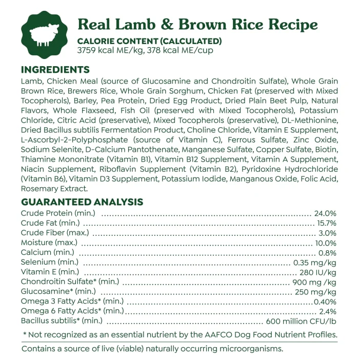Greenies Smart Essentials Sensitive Digestion & Skin Adult Dry Dog Food Real Lamb & Brown Rice Recipe, 30 lb. Bag - Image 9