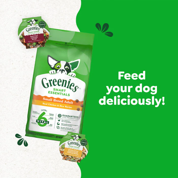Greenies Smart Essentials Small Breed Adult High Protein Dry Dog Food Real Chicken & Rice Recipe, 27 lb. Bag - Image 6